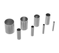 8pcs Stainless Steel Round Clay Cutting Tools Multi-Size Set | Ergonomic Grip with Sharp Cutting Edge, Rustfree Smooth Finish, for Fondant and Ceramic Clay Use