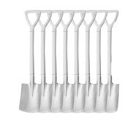 8Pcs Stainless Steel Shovel Spoon for Coffee,Ice Cream & Fruit - Silver Kitchen Tool Flat Spade Spoon for Tea,Mini Cake & Salad