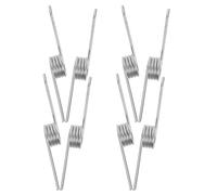 8pcs Stainless Steel Trash Can Lid Torsion Spring Replacement for Bins | Silver Metal Repair Part, Smooth Opening Action, Noise Reduction, for Foot-pedal and Hand-press Bins