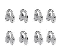 8Pcs Stainless Steel Wire Rope,M3 Cable Clamp,Adjustable Wire Clamps,for Wire Rope Fixed