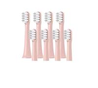 8Pcs Standard Clean and Sensitive Toothbrush Heads,Compatible for Xiaomi Mijia T100 Mi Smart Electric Replacement(8 Soft (Pink))