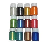 8PCS Stone Effect Scintillate Powder Three Wheeled Artisanal Mud Crystal Clay Elastomer Cast Handicrafts Not Deadly Shimmering Shade Kids Art Scintillate for Clay