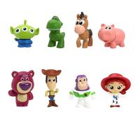 8PCS Story Mini Figures Cake Decoration Figurine Happy Birthday Party Supplies Cake Toppers Decorations Cupcake Figurines Story Figures Set for Boys Girl Women Birthday Baby Shower Party