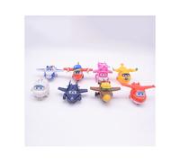 8pcs Super Wings Toys Mini Planes Model Transformation Airplane Robot Kids Gift