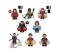 8pcs Superhero Doctor Strange Scarlet Witch Action Figure Mini Building Blocks