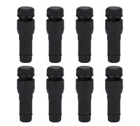8pcs T Piercing Quick Connect Wire Connectors for Landscape Lighting Compatible with 12/14AWG Main Line and 14/16/18/20AWG Branch Lines for Outdoor Use (Black)