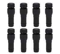 8pcs T-Piercing Quick Connect Wire Connectors for Low Voltage Landscape Lighting - Waterproof Outdoor Cable Joiner No Strip Needed for Garden Path Deck Lights(Black)
