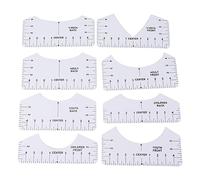 8PCS T Shirt Ruler Guide Tee Measurement Template Tshirt Ruler Guide PVC Clothing Centering Design T Shirt Alignment Tool for Heat Press Accessories
