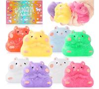 8Pcs Taba Squishy Toys Set - Fufu Squishy Hamster Stress Relief Squeeze Toys for Kids Adults, Safe Soft Squishies for Home Office Party Favors, Cute Decompression Squishy Toys Gifts