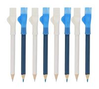 8PCS Tailors Chalk Pencils,Craft Markers Pens with Brush,Water Soluble Stitching Chalk,Tailor Mark Pencil,Sewing Pencil for Sewing Crafting Tracing