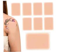 8Pcs Tattoo Cover Up Tape, Waterproof Invisible Ultra Thin Tattoo Cover Up Patch, 3.4x5" Cuttable Makeup for Scar and Birthmarks, Tape