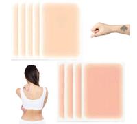 8Pcs Tattoo Cover Up Tape, Waterproof Invisible Ultra Thin Tattoo Cover Up Patch, 3.5x5.9" Cuttable Makeup for Scar and Birthmarks, Style 1