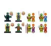 8PCS Teenage Mutant Ninja Turtles Building Block Minifigures Toys Fit Lego