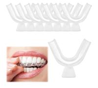 8PCS Teeth Whitening Mouth Trays Thermoplastic Teeth Mouth Grinding Guards Tooth Tray Kit Oral Dental Care Kit Teeth Bleaching Trays for Teeth Whitening Grinding Protecting Athletes Teeth Protection