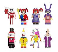 8Pcs The Amazing Digital Circus Figures Building Blocks Bricks Toys Kids Gifts Action Figure Accessories B