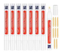 8Pcs Tile Pens, White Grout Pen for Tiles Bathroom with Replacement Tips | Wall Repair Pens, Waterproof Anti-mould Tile Marker for Tile Grout Wall Floor Bathrooms and Kitchen Restoring Grout Joints