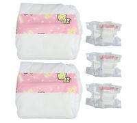 8pcs Tiny Tears Doll Nappies, Doll Baby Diapers Realistic Boy Girl Diapers Toy for Boys and Girls Pretend Play Born Random Style Creative Play Promotes Empathy Social Skills
