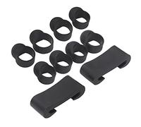 8PCS Tongue Drum Finger Sleeves Silicone Instrument Accessory with 2PCS Drumstick Holders for Tongue Drum Percussion Instrument