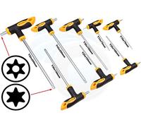 8pcs Torx T-Handle CRV Screwdrivers T10 T15 T20 T25 T30 T40 T45 T50