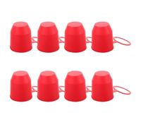 8pcs Trailer Ball Protector Cap for Truck Hitch, Red PVC Cover | Universal Fit, Scratch Protection, Keeps Clean and Attractive, for Road Trips and Rainy Environments