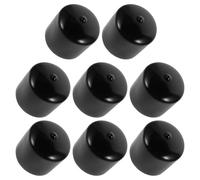 8pcs Trailer Bearing Caps Rubber Sealed Design Dust Protection Black | Reduces Operational Noise, Fits Trailer Wheel Models, Sturdy Rubber Material, 1.97 Inch Size
