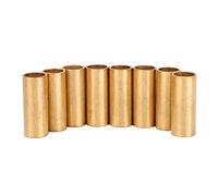 8Pcs Trailer Bronze Leaf Spring Shackle Bushings, Replacement for Double Eye Springs and Equalizers, 9/16in ID 11/16in OD 1 3/4in Long, Wear Resistant Bronze Bushing Kit