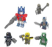 8pcs Transformers Optimus Bumblebee Megatron Minifigures Toys Building Blocks