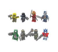 8pcs Transformers Optimus Bumblebee Megatron Minifigures Toys Building Blocks