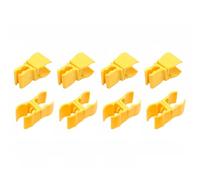 8PCS Trekking Pole Clips, 26mm Double Port Pipe Clamps, Plastic Port Pipe Clamp Connection for Outdoor Hiking Camping