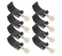 8pcs Trekking Pole External Lock Handle with Nylon Buckle and Screws | Replacement Fixing Accessory for 1.8cm Diameter Sections, Supports Secure Adjustment during Hiking Gear Maintenance