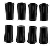 8Pcs Trekking Pole Tips Replacement Protectors, Rubber Feet for Hiking Pole Tips Rubber Tips for Walking Sticks Tips Accessories, Fits Most Standard Walking Sticks Shock Absorbing(11mm Hole Diameter)