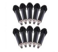 8pcs Trekking Pole Tips with Carbon Steel Carbide Ends, Replaceable Hiking Pole Heads for Walking and Ski Poles, Compatible with ARAKAN, Black