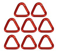 8pcs Triangle Camping Buckle Aluminum Hook for Outdoor Climbing Use | Easy to Attach to Belt or Backpack, Multifunctional Keychain, Not Easy to Fall, Not Easy to Break