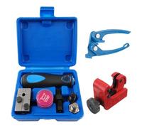 8PCS Tube Flaring Tool Set with Two Standard Expanders Smooth Cutter & 1 / 8inch 3 / 16inch 1 / 4inch Size Tube Benders Brake Line Burning Gear