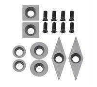 8pcs Turning Tools Carbide Cutters Inserts Easy to Clean, Replacement Cutters for Wood Turning