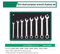 SS Sealey Combination Ratchet Spanner Set 15pc Metric S01247