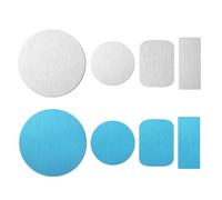 8pcs Under Cabinet Light Magnetic Sticky, Strong Adhesive Backing Magnet Stickers Replacement Magnetic Strips (Non-Magnetic) Metal Plate for Tablet LED Light Night Light Phone Holder (Blue)