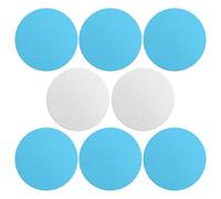 8PCS Under Cabinet Lights Magnetic Sticky Strip, Replacement Metal Magnetic Strips with Adhesive Backing for Phone Case & Magnetic-Mount, Adhesive Metal Magnet Lights Strip for LED Light (Round)