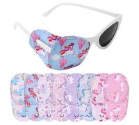 8pcs Unicorn Kids Right Eye Patches, 8 Styles Adjustable Cute Pink Unicorn Design Cover Reusable Patches for Toddler Glass for Lazy Eye Comfortable & Breathable