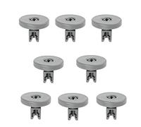 8PCS Universal Lower Basket Wheels 40mm Compatible with Zanussi Dishwasher