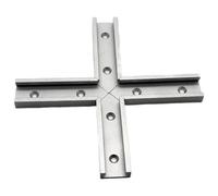 8Pcs Universal T-track Woodworking Track T-Slot Cross Shaped Connector Rail Guide Chute Circular Saw Flip Table Saw Accessories(200mm-red)