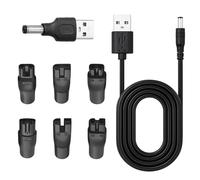 8Pcs USB Shaver Charger Cable Kit, 5V USB Universal Charger Cable with 6pcs Heads, Power Cord Replacement for Electric Shaver/Electric Hair Clippers/Beard Trimmers/Beauty Instruments