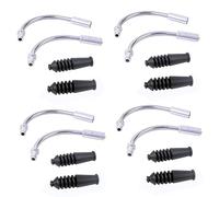 8pcs V Brake Noodle Cable Guide Bend Tube Pipe Boot Cycling Brake Pipe Rubber Hose for Road Mountain Bicycle