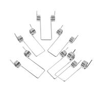 8pcs V Shape Torsion Spring for Trash Can Lid Replacement Repair | Stainless Steel Finish, Exact Fit for Home DIY and Maintenance Work, Silver V Shaped Design