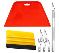 8Pcs Vinyl Wrap Squeegee Tool Kit, Window Tint Film Trimming & Wallpaper Smoothing Set, for Car Wrapping, Home DIY Decoration Use