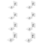 8Pcs Wall Anchor No Drill Install Anti-Tip Furniture Kit - Baby Proofing Gear to Fix Shelf and Prevent Falling for Child Safety