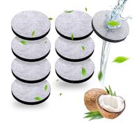 8Pcs Water Bottle Filter Discs, Compatible with Brita Fill & Go Water Filter Bottles Carafes, Reduces Chlorine PFAS Microparticles and Impurities
