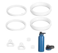 8pcs Water Bottle Gasket Replacement, Silicone Sealing O Ring Gaskets for Thermoflask 40oz Insulated Seal Water Bottle Top Straw Lid