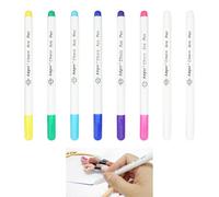 8PCS Water Erasable Fabric Marking Pens Water Soluble Pen Auto-Vanishing Faded Ink Fabrics Marker Water Soluble Embroidery Pen for Sewing, Embroidery, Dressmaking, Quilting, Cross Stitch, DIY, Clothes