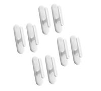 8pcs White Adhesive Blind Cord Holders Strong Self-Adhesive Window Blind String Hooks for Home and Office Curtain Tie Back